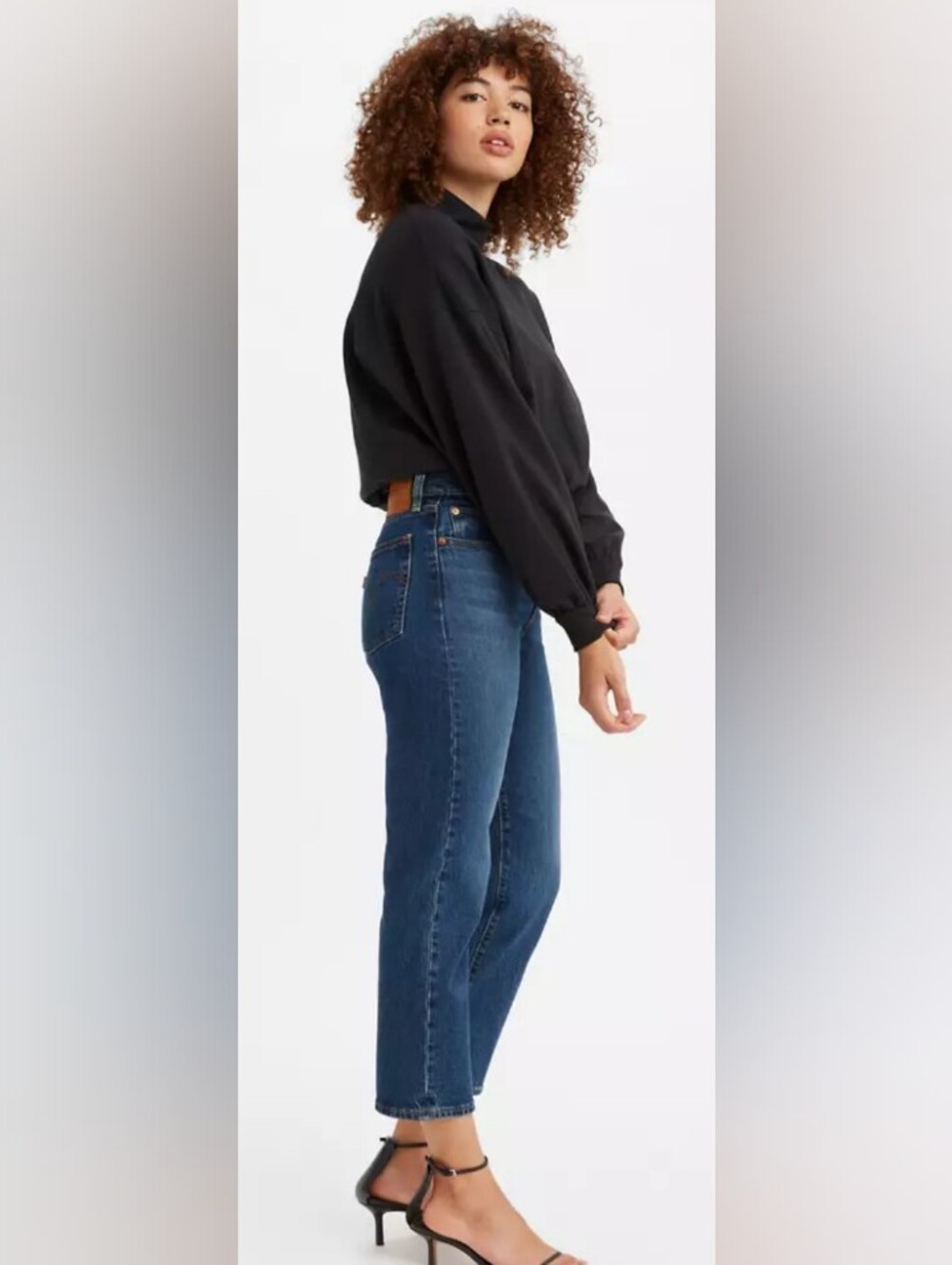Levi's Women's Wedgie Straight Leg Jeans 30 x 27 ankle EUC Stretch
